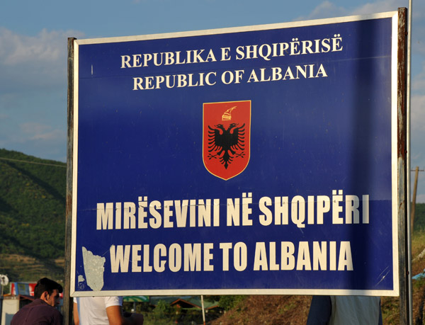 I chose to drive around the east side through Albania instead