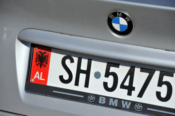 Albanian license plate - Shkodr