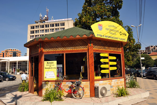 Shkodr tourist information booth