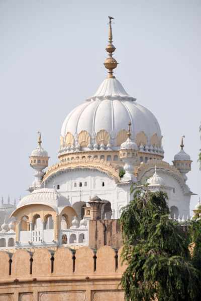 The Samadhi of Ranjit Singh was constructed over the spot of the Maharaja's cremation