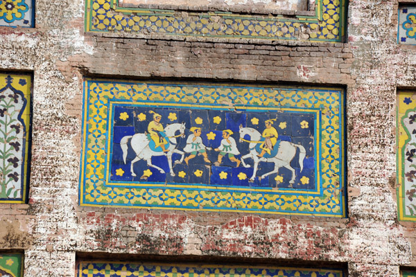 Mosaic on the Pictured Wall, Lahore Fort