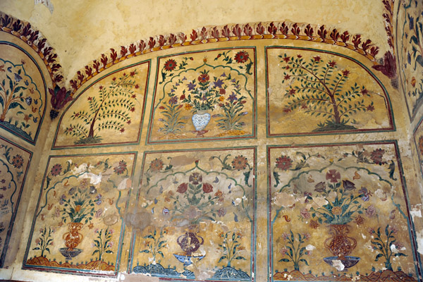 Artwork of the Shish Mahal, Lahore Fort