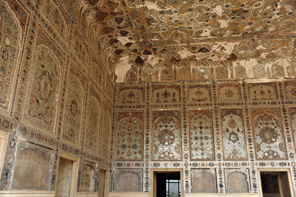 Interior of the Shish Mahal, Lahore Fort