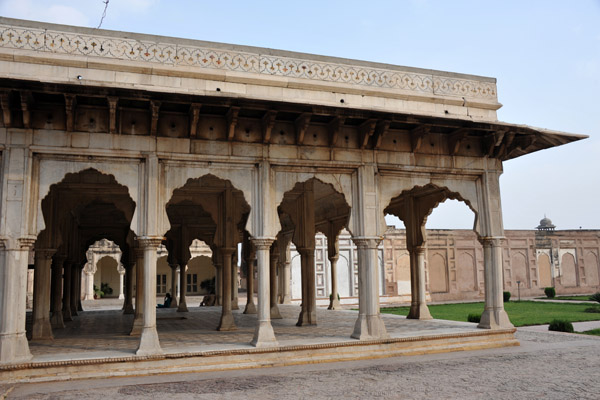 Diwan-e-Khas, marble pavilion in Shah Jahan's Quadrangle, 1645