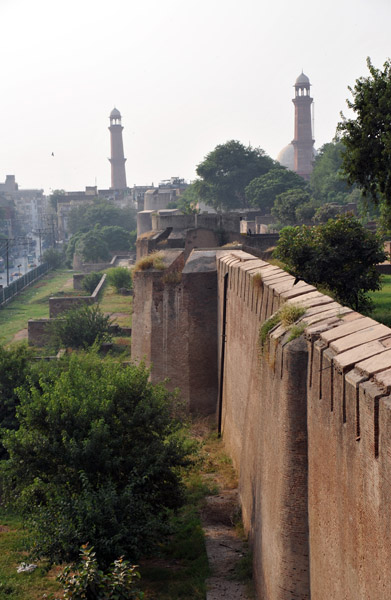 South wall of Lahore Fort