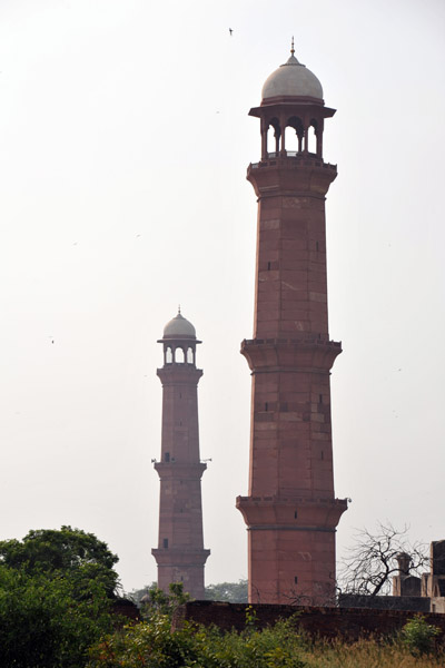 The two northern minarets, Badshahi Mosque