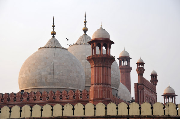Domes of the Badshahi Mosque, Lahore