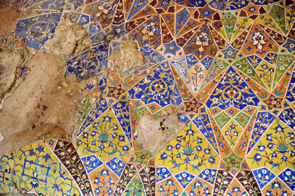 Kashi tile work of the Tomb of Asif Khan