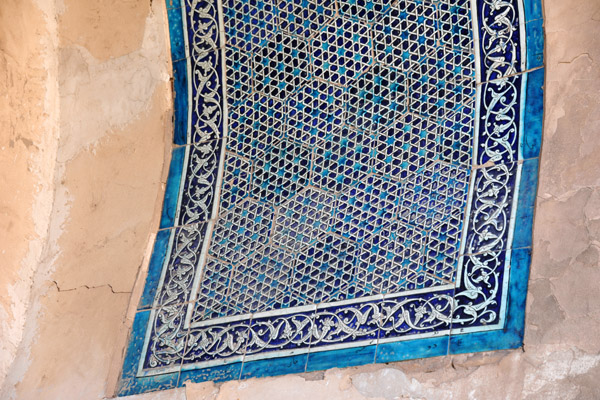 14th C. tiles, Nedjameddin Kubra Mausoleum