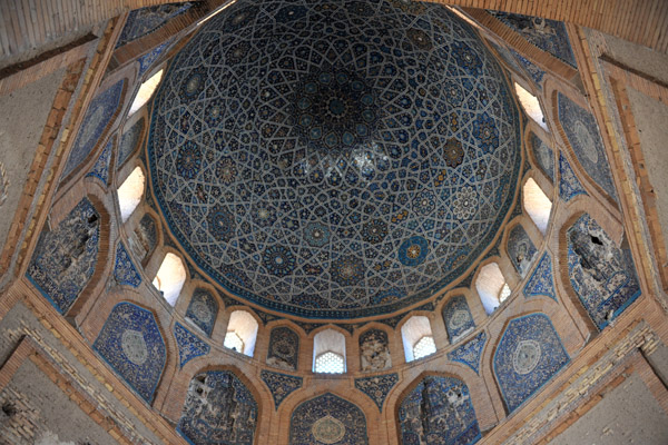 The interior dome of Turabeg Khanum - 20m high