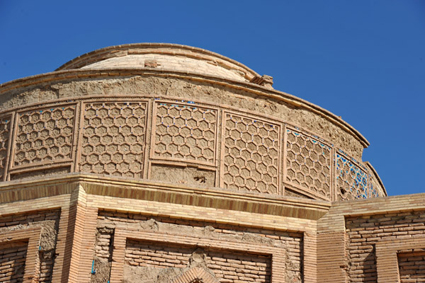 Exterior detail, Mausoleum of Turabeg Khanum, Konye-Urgench