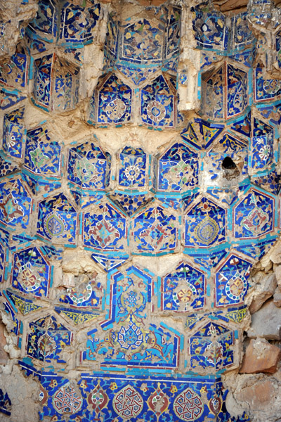 Remains of the 14th C. tiles, Turabeg Khanum
