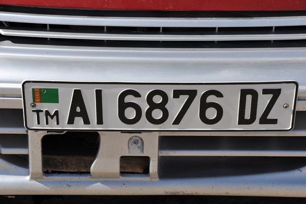 Turkmenistan license plate (Dashoguz)