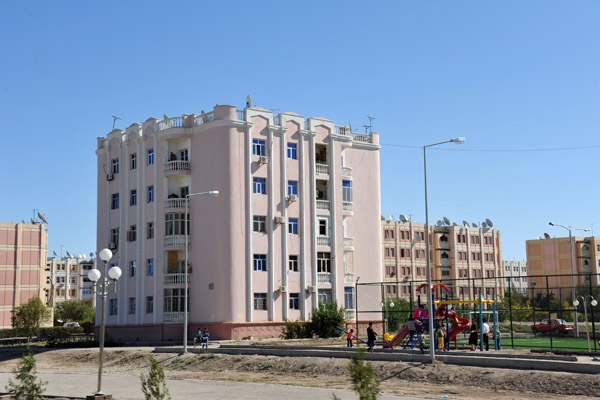 Residential area of Daşoguz, Turkmenistan