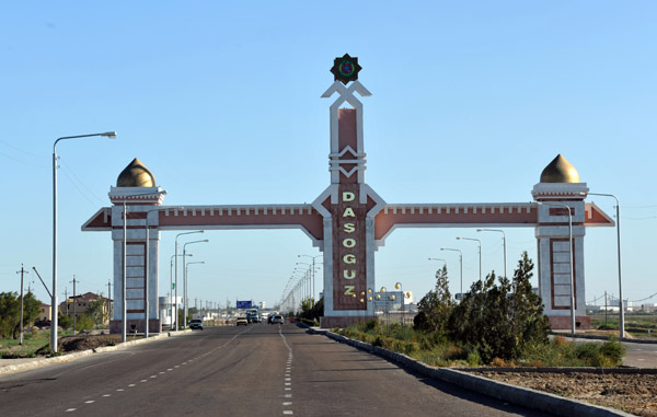 The gate of Daşoguz, Türkmenistan