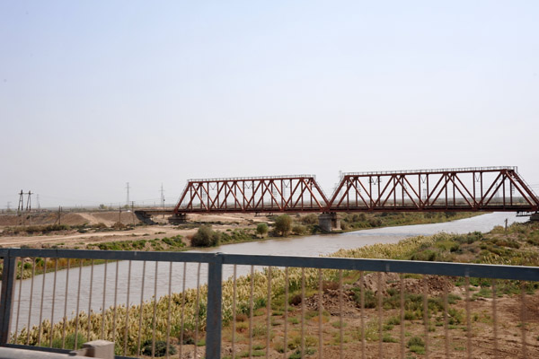 One of the many canals dug by the Soviets for irrigation, this one near Dushak