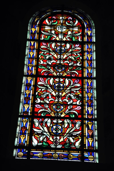 The stained glass windows survived Calvin's takeover in 1536