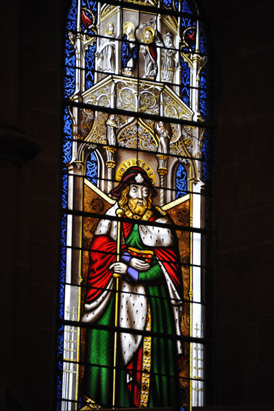 Medieval stained glass, Cathdrale St. Pierre, Genve