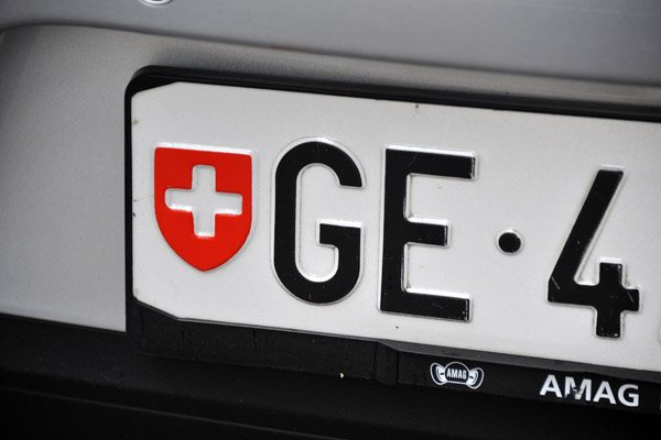 Swiss License Plate, Geneva 