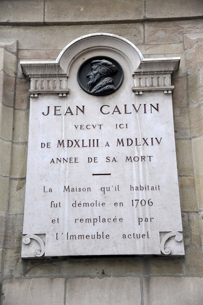 Site of Jean Calvin's house (1543-1564), Geneva