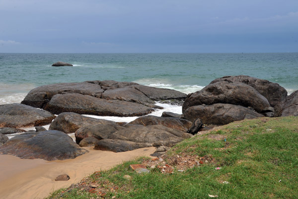 Rocky section of coast, Chaitiya Road - Colombo Fort