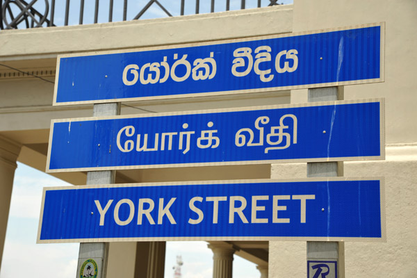 Colombo Road Sign - York Street