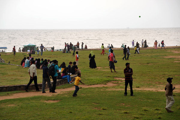 Galle Face Green in the late afternoon