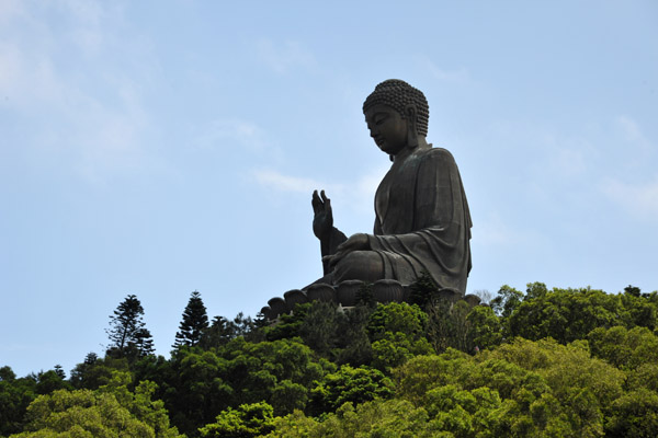 The star attraction of Lantau Island - the giant Tian Tan Buddha