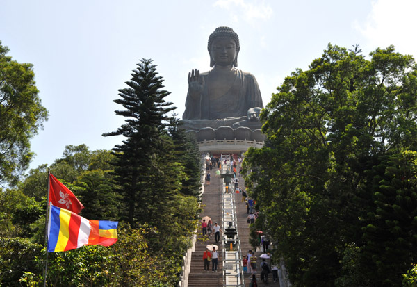 The Big Buddha faces the northeast and would be best photographed in the morning