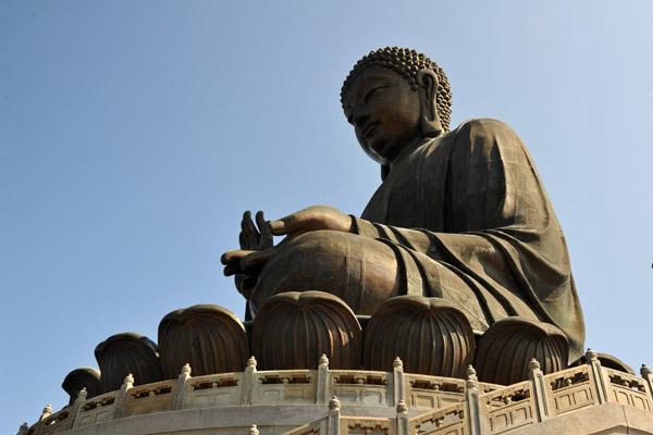 It might take a while to find a clear day in Hong Kong, but the trip to the Big Buddha of Lantau is worth the effort