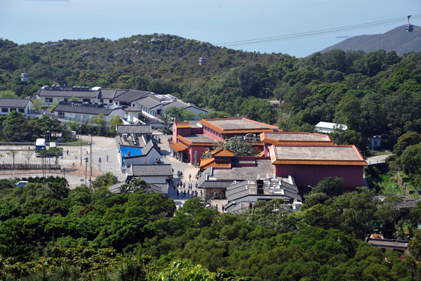 Ngong Ping Village from the Big Buddha - a bit too touristy for my taste
