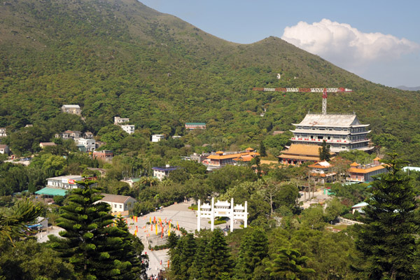 Po Lin Monastery from the Tian Tan Buddha, Lantau Island
