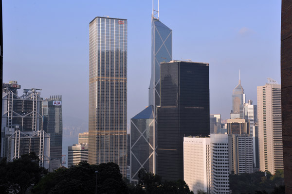 Towers of Hong Kong Central from the Mid-Levels