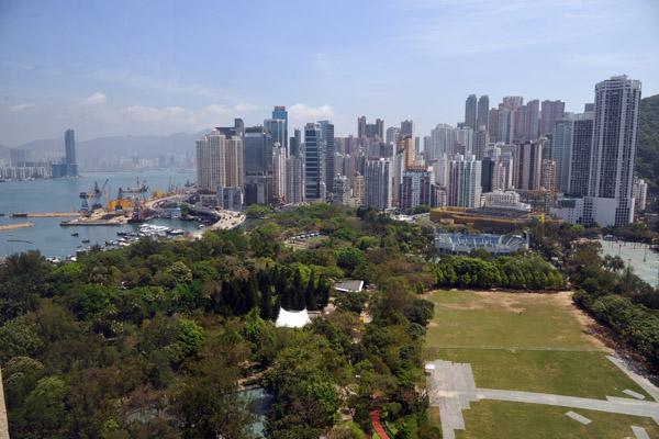 Victoria Park from the Park Lane Hotel, Causeway Bay