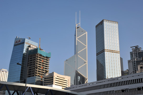Bank of China Tower and the Cheung Kong Centre, Hong Kong