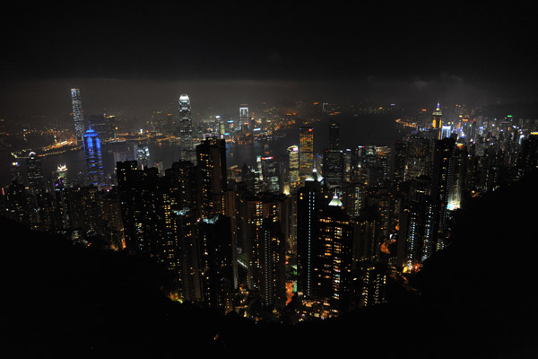 Hong Kong from the Peak Tower at night