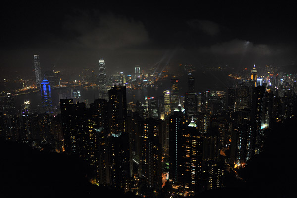 Hong Kong from the Peak Tower at night