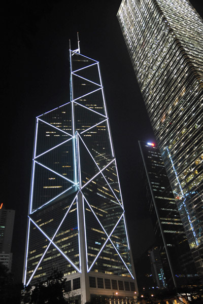Bank of China Tower and the Cheung Kong Center