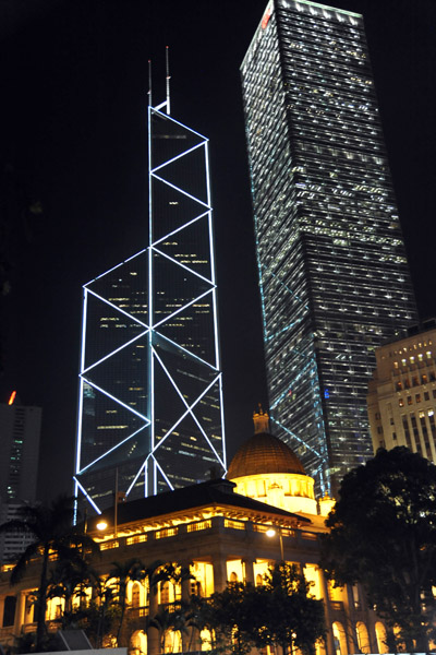 HK Legislature with the Bank of China and Cheung Kong Centre