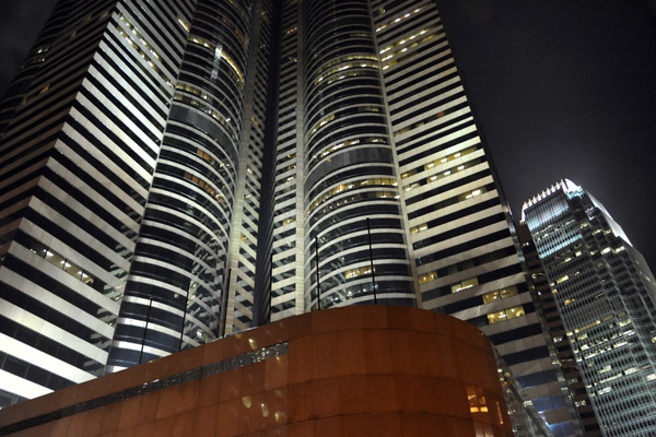 Exchange Square at night, Hong Kong