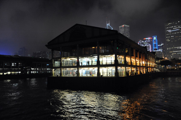 Hong Kong Island Star Ferry Pier at night