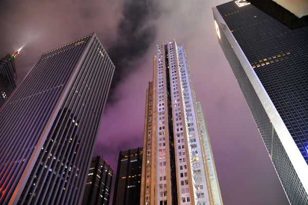 Sun Hung Kai Centre, on the right, with other towers in Wan Chai