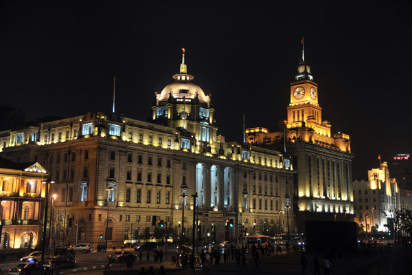 The Bund - old HSBC Building and the old Customs House