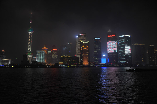 Huangpu River and Pudong-Lujiazui at night