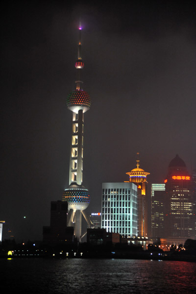 Orient Pearl TV Tower at night