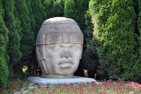 Olmec Head Sculpture, Exotic Zone, Century Park