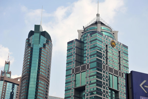 Lujiazui Financial District, World Finance Tower and China Merchants Tower