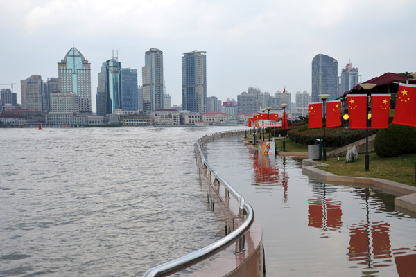 Flooding along the Huangpu River, October 2010
