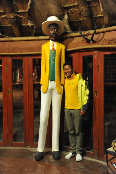 In the bar, Lesedi Cultural Village