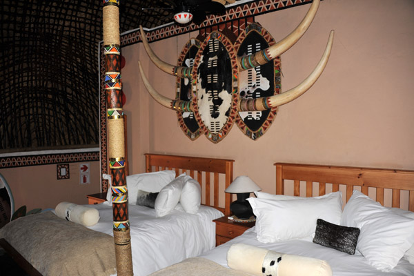 Deluxe accommodation in the Nguni Village, Lesedi